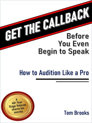 cover image of Get the Callback Before You Even Begin to Speak